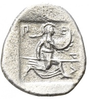 Obol, Greece (ancient), 480 BC - 400 BC reverse image