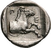 Hemidrachm, Greece (ancient), 460 BC - 440 BC reverse image