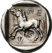 Drachm Countermarked, Greece (ancient), 460 BC - 440 BC reverse image