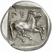 Drachm Oloosson mint, Greece (ancient), 440 BC reverse image