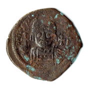 40 Nummi - Justinian I Antioch; tHЄЧP; Bust Facing obverse image
