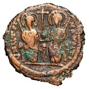 40 Nummi - Justin II and Aelia Sophia Antioch obverse image