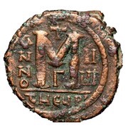 40 Nummi - Justin II and Aelia Sophia Antioch, Byzantine states, 569-578 reverse image