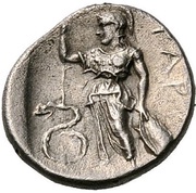Obol, Greece (ancient), 425 BC - 375 BC reverse image