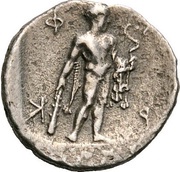 Obol, Greece (ancient), 425 BC - 375 BC reverse image