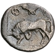 Obol, Greece (ancient), 425 BC - 375 BC reverse image