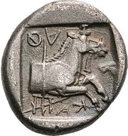 Hemidrachm, Greece (ancient), 460 BC - 440 BC reverse image