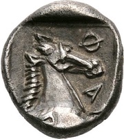 Obol, Greece (ancient), 450 BC - 400 BC reverse image