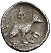 Hemiobol, Greece (ancient), 360 BC - 350 BC reverse image