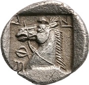 Obol, Greece (ancient), 479 BC - 465 BC reverse image