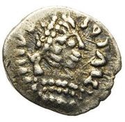 ¼ Siliqua - Justinian I Ravenna; ♁ obverse image