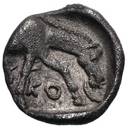 Hemiobol, Greece (ancient), 400 BC - 350 BC reverse image