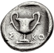 Trihemiobol, Greece (ancient), 425 BC - 400 BC reverse image