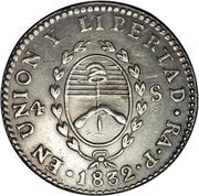 4 Soles Provincias del Rio de la Plata obverse image
