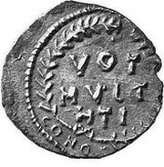 ½ Siliqua - Justinian I VOT MVLT HTI; Carthage reverse image