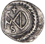 ½ Siliqua - Justinian I Carthage; Monogram, Byzantine states, 527-565 reverse image