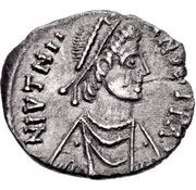 ½ Siliqua - Justinian I Carthage; ⳨ obverse image
