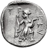 Obol, Greece (ancient), 440 BC - 400 BC reverse image