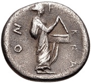 Obol, Greece (ancient), 440 BC - 400 BC reverse image