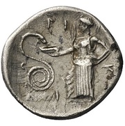 Obol, Greece (ancient), 440 BC - 400 BC reverse image