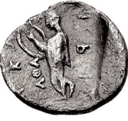 Obol, Greece (ancient), 400 BC reverse image