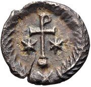 ½ Siliqua - Justinian I Ravenna; ⳨, Byzantine states, 527-565 reverse image