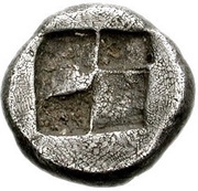Triobol, Greece (ancient), 500 BC - 480 BC reverse image