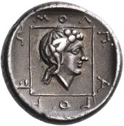 Tetrobol - Molpagores, Greece (ancient), 395 BC - 360 BC reverse image