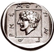 Tetrobol - Molpagores, Greece (ancient), 386 BC - 375 BC reverse image