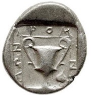 Tetrobol - Iromnemos, Greece (ancient), 386 BC - 375 BC reverse image