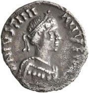 250 Nummi - Justinian I Ravenna; Symbol obverse image