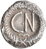 250 Nummi - Justinian I Ravenna; Symbol, Byzantine states, 527-565 reverse image