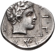 Tetrobol - Aigialeos, Greece (ancient), 336 BC - 311 BC reverse image