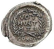 Siliqua - Anastasius I Dicorus VOT MVLT MTI; Constantinopolis, Byzantine states, 491-518 reverse image