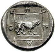 ½ Stater - Orchamos, Greece (ancient), 411 BC - 385 BC reverse image