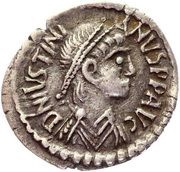 Siliqua - Justinian I VOT MVLT MTI; Constantinopolis obverse image