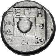 Tetradrachm - Heragores, Greece (ancient), 415 BC - 395 BC reverse image