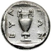Tetradrachm - Evagon, Greece (ancient), 411 BC - 385 BC reverse image