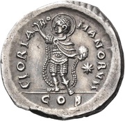 Miliarense - Anastasius I Dicorus GLORIA ROMANORVM; Constantinopolis; Bust Left, Byzantine states, 491-518 reverse image
