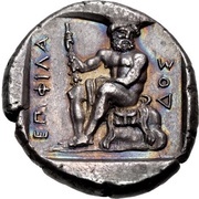 Tetradrachm - Philados, Greece (ancient), 395 BC - 360 BC reverse image