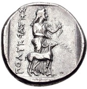 Tetradrachm - Polykrates, Greece (ancient), 386 BC - 375 BC reverse image
