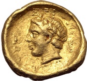 ¼ Gold Stater - Polyphantos, Greece (ancient), 336 BC - 311 BC reverse image