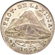 4 Reales, Argentina, 1852 reverse image