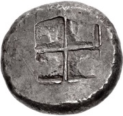 Oktadrachm, Greece (ancient), 500 BC - 475 BC reverse image