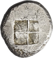 Oktadrachm, Greece (ancient), 500 BC - 480 BC reverse image