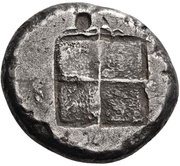Oktadrachm, Greece (ancient), 490 BC reverse image