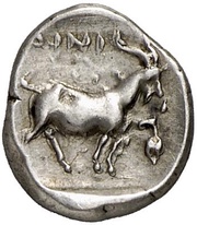 Diobol, Greece (ancient), 402 BC - 399 BC reverse image
