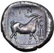 Tetradrachm, Greece (ancient), 455 BC - 452 BC reverse image