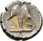 Diobol, Greece (ancient), 450 BC - 300 BC reverse image