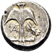 Diobol, Greece (ancient), 450 BC - 400 BC reverse image